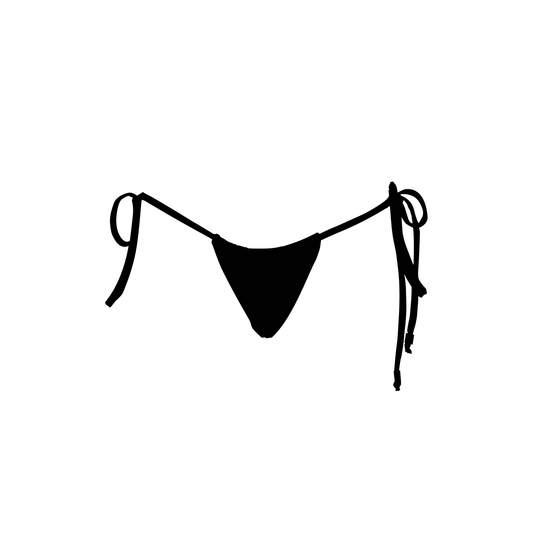 Classic Ruched Triangle Bikini Bottom - Navy