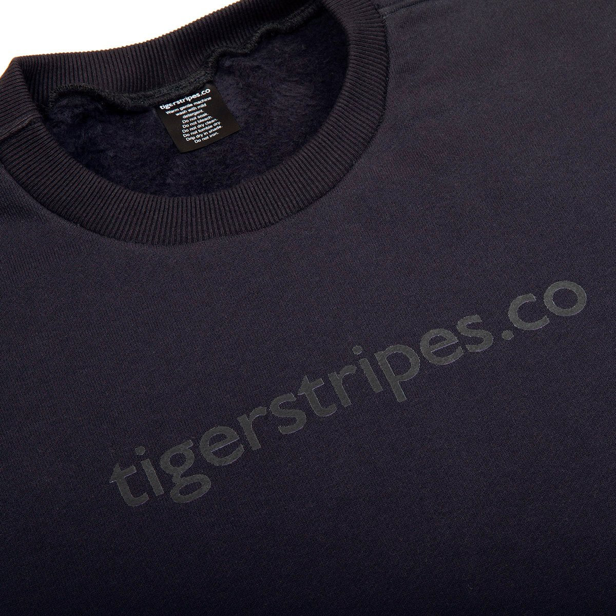 Unisex Cotton Fleece Sweater - "Murdered Logo." - www.tigerstripes.co - sweatshirt