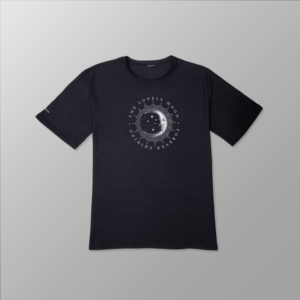 Unisex Organic Casual Fit Cotton Tee - "The Lonely Moon" Celestial Series. - www.tigerstripes.co - tee