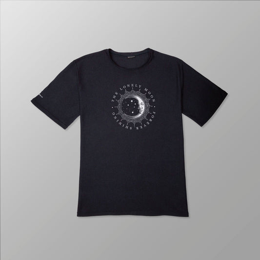 Unisex Organic Casual Fit Cotton Tee - "The Lonely Moon" Celestial Series. - www.tigerstripes.co - tee