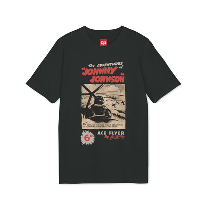Johnny Johnson, Ace Flyer — Danny Parkinson Designs Organic Cotton Tee