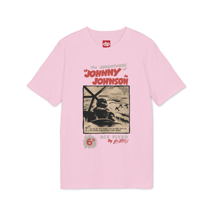 Johnny Johnson, Ace Flyer — Danny Parkinson Designs Organic Cotton Tee