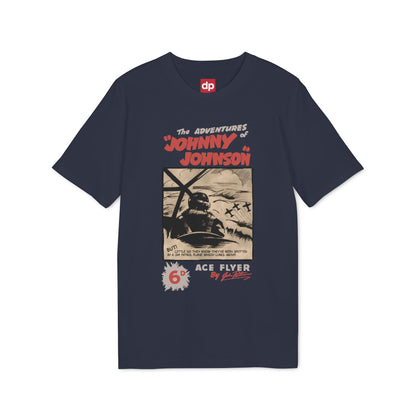 Johnny Johnson, Ace Flyer — Danny Parkinson Designs Organic Cotton Tee