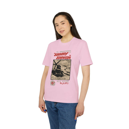 Johnny Johnson, Ace Flyer — Danny Parkinson Designs Organic Cotton Tee