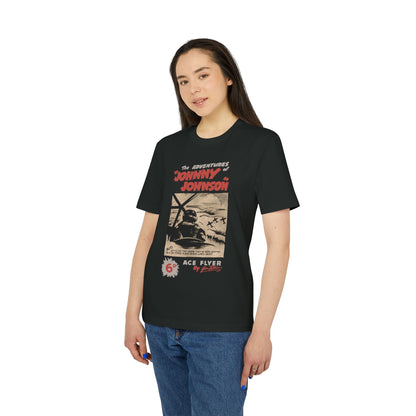 Johnny Johnson, Ace Flyer — Danny Parkinson Designs Organic Cotton Tee