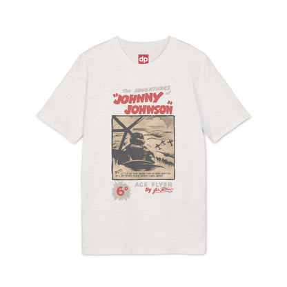 Johnny Johnson, Ace Flyer — Danny Parkinson Designs Organic Cotton Tee