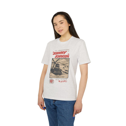 Johnny Johnson, Ace Flyer — Danny Parkinson Designs Organic Cotton Tee