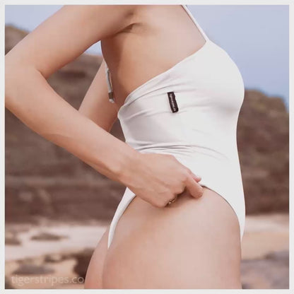 Classic Straight Cut One Piece - White