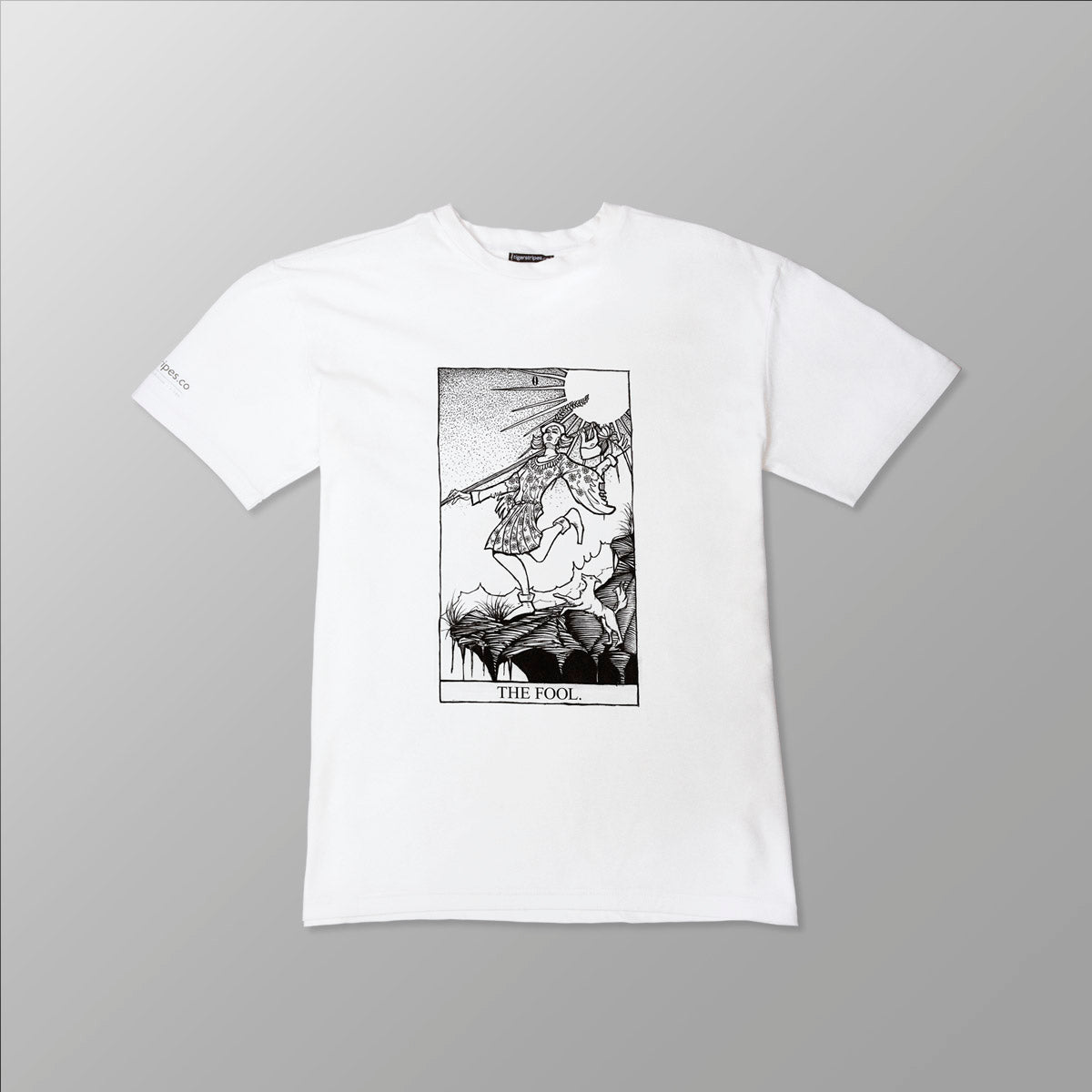 "The Fool." Rider Waite Tarot Series - Unisex Organic Cotton Tee - www.tigerstripes.co - tee