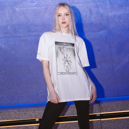 "The Hanged Man." Rider Waite Tarot Series - Unisex Organic Cotton Tee - www.tigerstripes.co - tee
