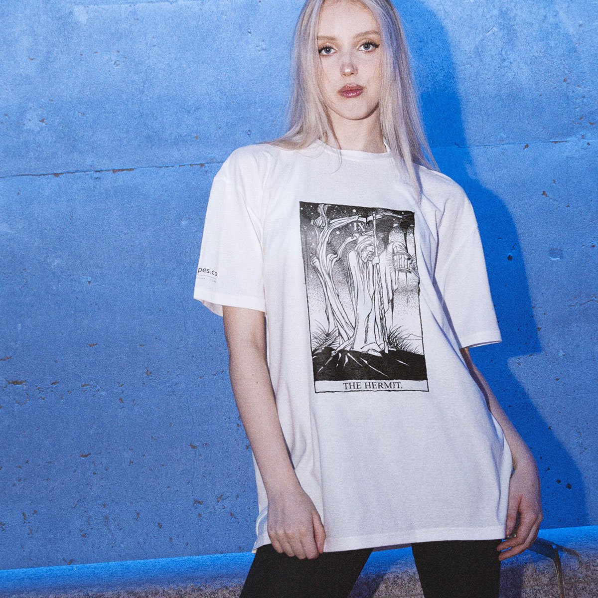 "The Hermit." Rider Waite Tarot Series - Unisex Organic Cotton Tee - www.tigerstripes.co - tee