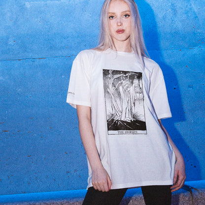 "The Hermit." Rider Waite Tarot Series - Unisex Organic Cotton Tee - www.tigerstripes.co - tee