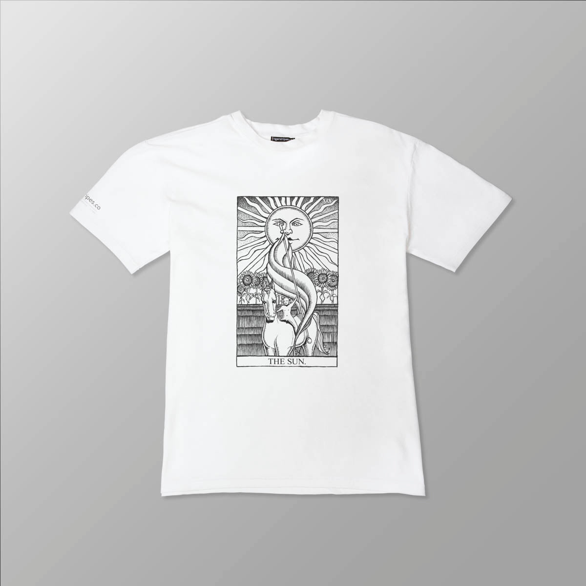 "The Sun." Rider Waite Tarot Series - Unisex Organic Cotton Tee - www.tigerstripes.co - tee
