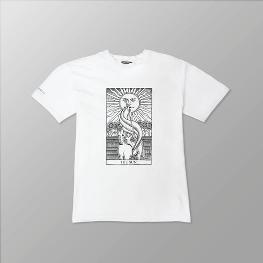 "The Sun." Rider Waite Tarot Series - Unisex Organic Cotton Tee - www.tigerstripes.co - tee