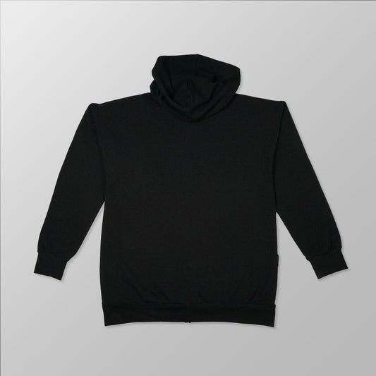 Unisex Tag Cotton Fleece Hoodie - "White Tigerstripes Logo"