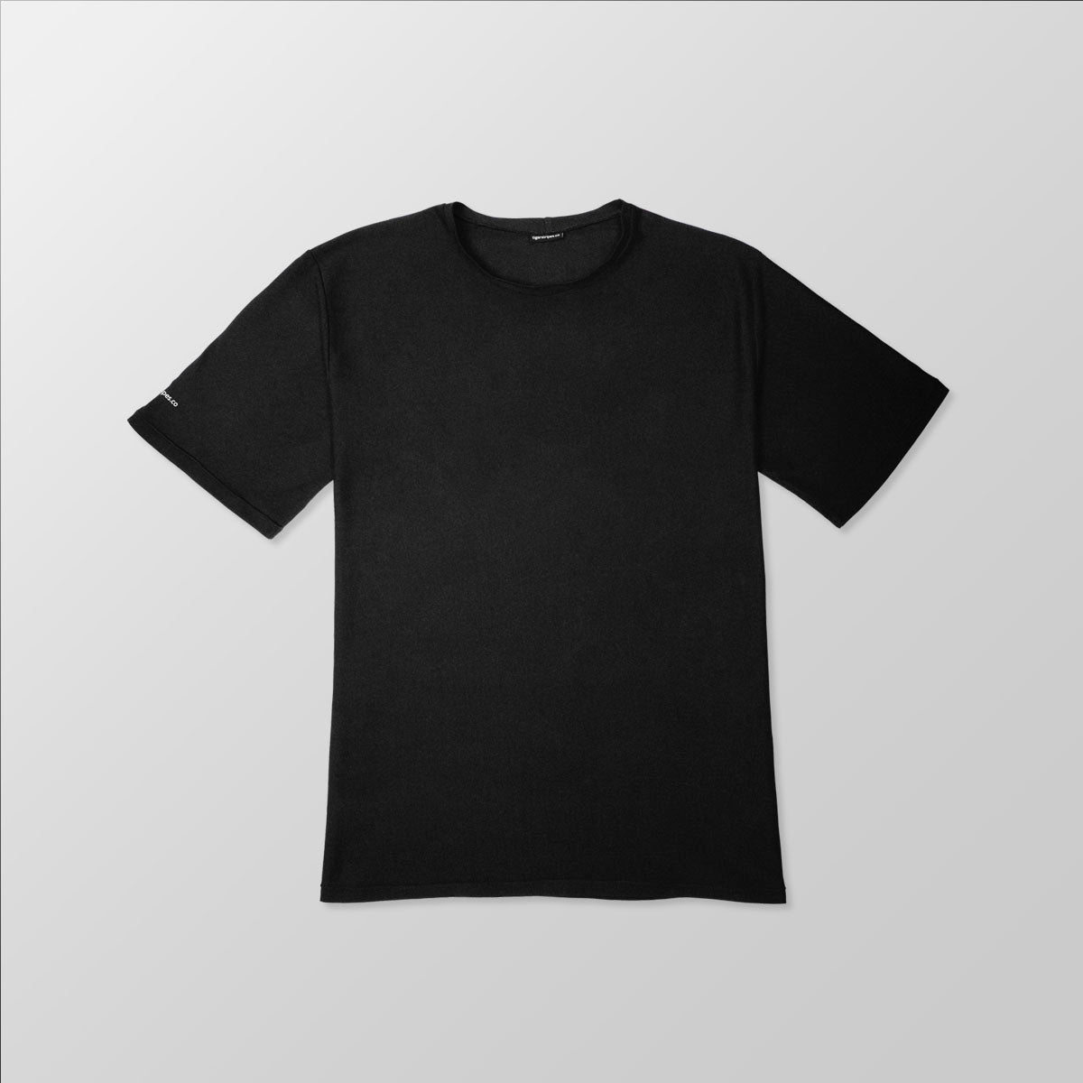 Unisex Organic Casual Fit Cotton Tee - Tigerstripes Sleeve Logo