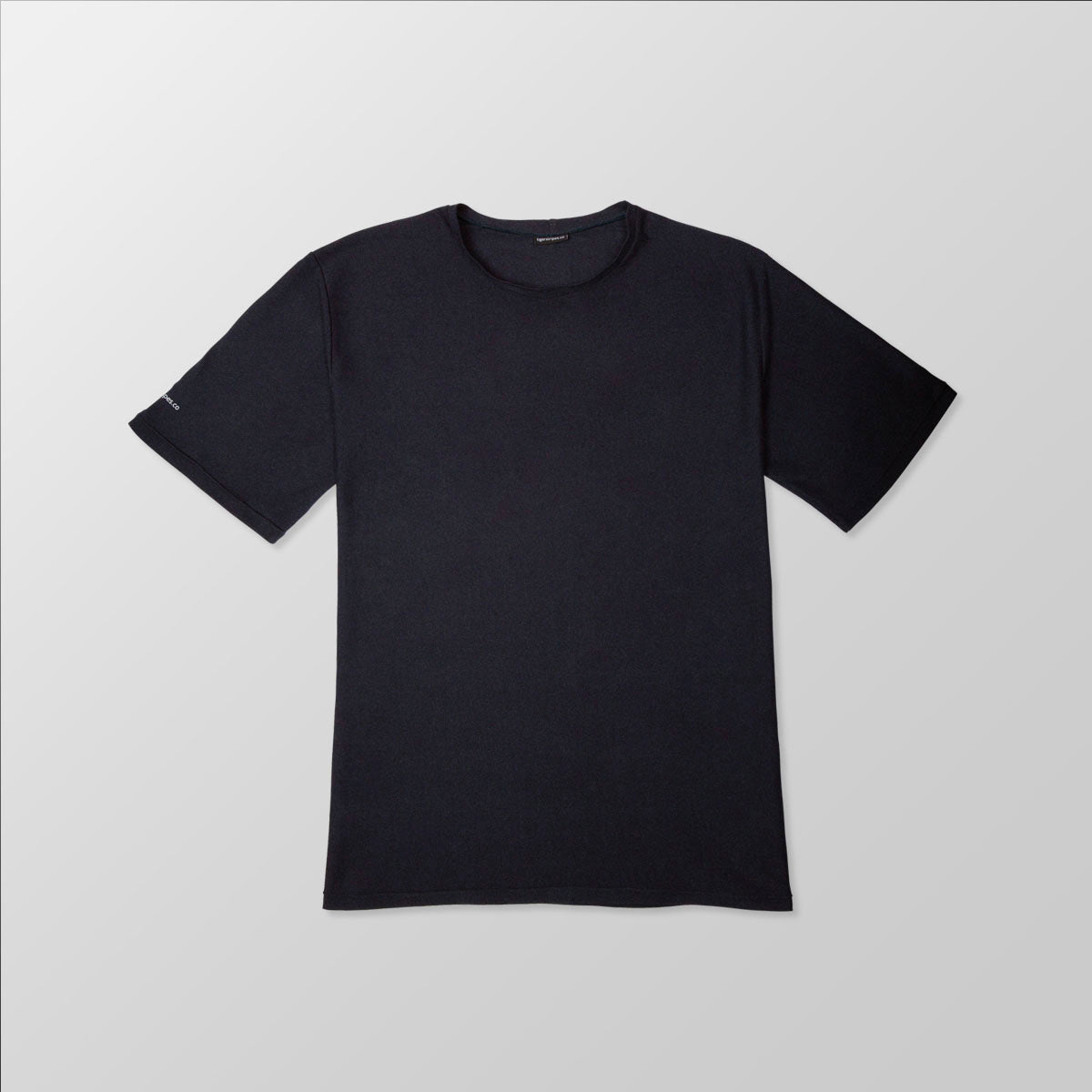 Unisex Organic Casual Fit Cotton Tee - Tigerstripes Sleeve Logo