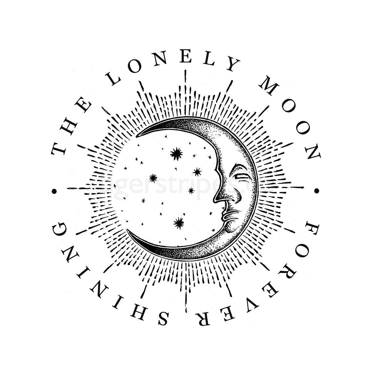 Unisex Organic Cotton Tee - "The Lonely Moon"