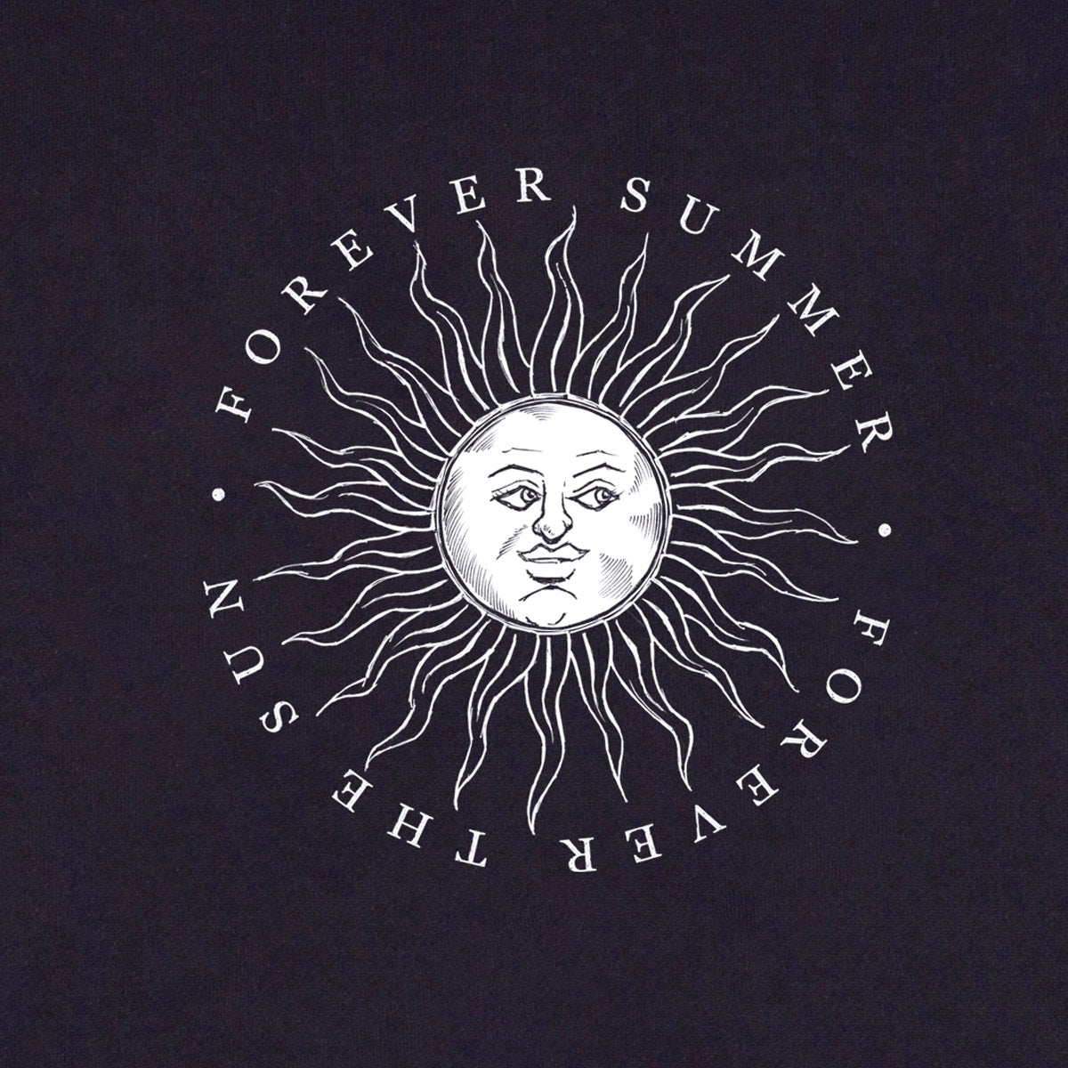 Unisex Cotton Fleece Hoodie - "Forever Summer" (Celestial Series). - www.tigerstripes.co - hoodie
