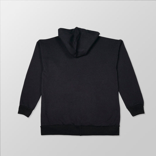 Unisex Cotton Fleece Hoodie - White Logo - www.tigerstripes.co - hoodie