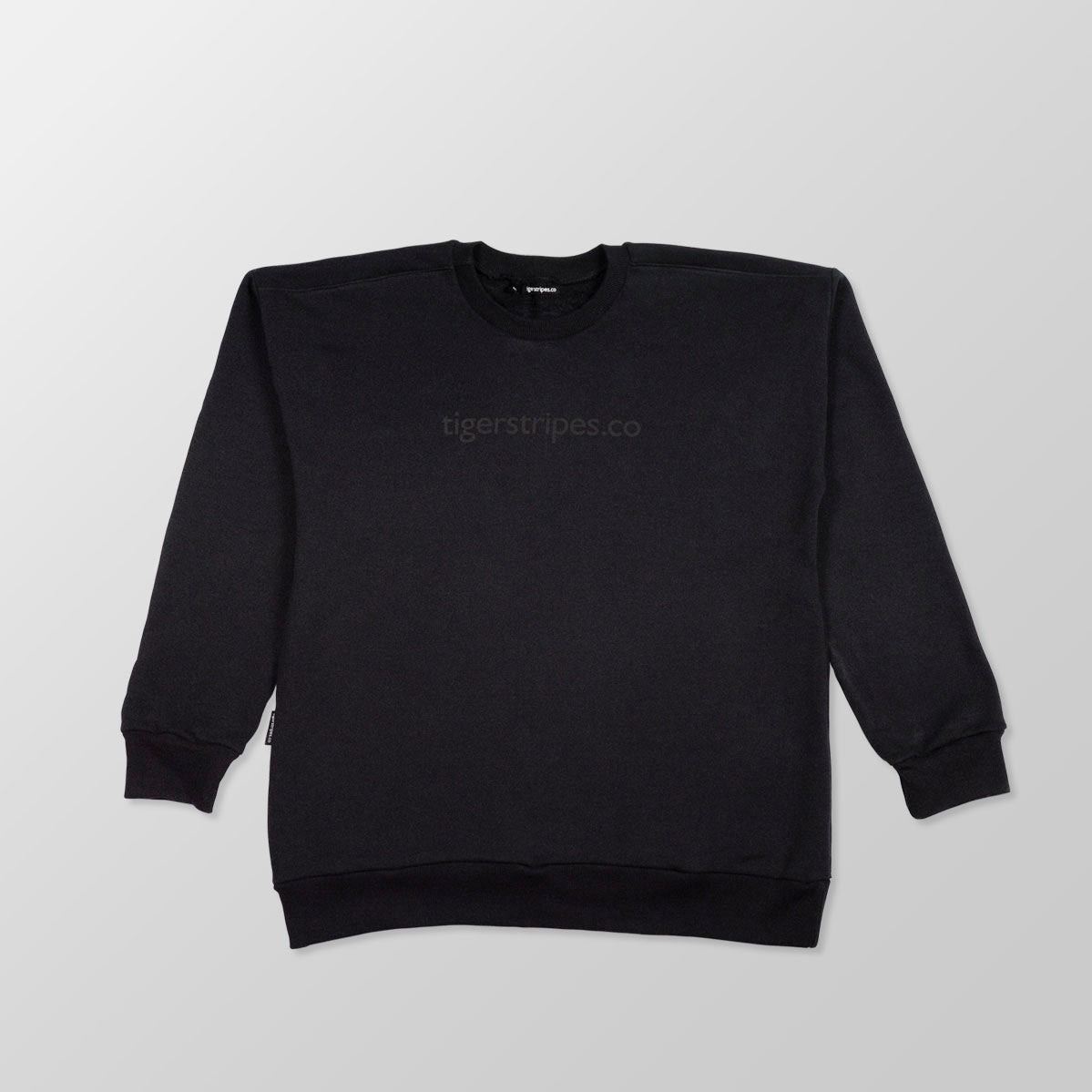 Unisex Cotton Fleece Sweater - "Murdered Logo." - www.tigerstripes.co - sweatshirt
