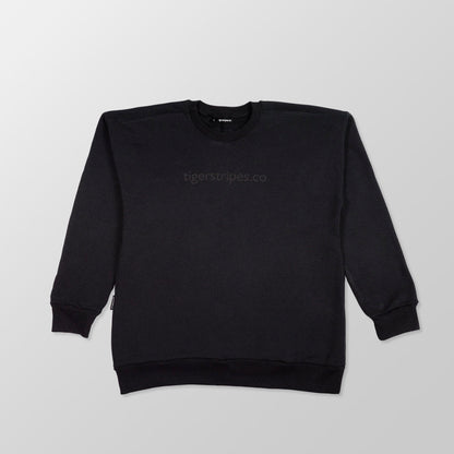 Unisex Cotton Fleece Sweater - "Murdered Logo." - www.tigerstripes.co - sweatshirt