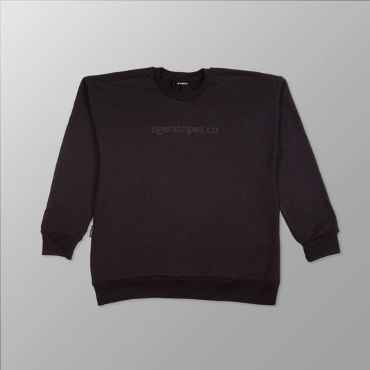 Unisex Cotton Fleece Sweater - "Murdered Logo." - www.tigerstripes.co - sweatshirt