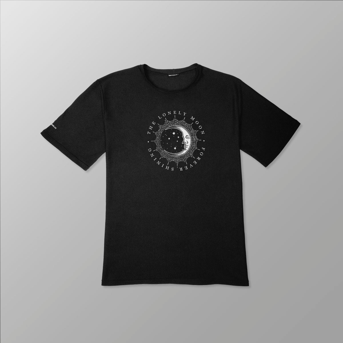 Unisex Organic Casual Fit Cotton Tee - "The Lonely Moon" Celestial Series. - www.tigerstripes.co - tee