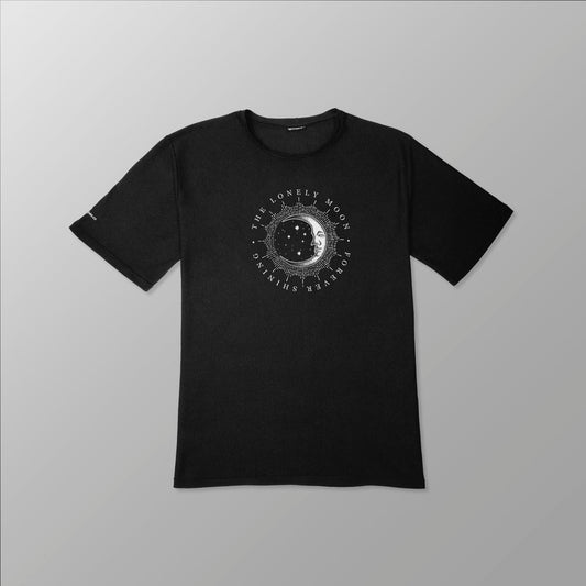 Unisex Organic Casual Fit Cotton Tee - "The Lonely Moon" Celestial Series. - www.tigerstripes.co - tee