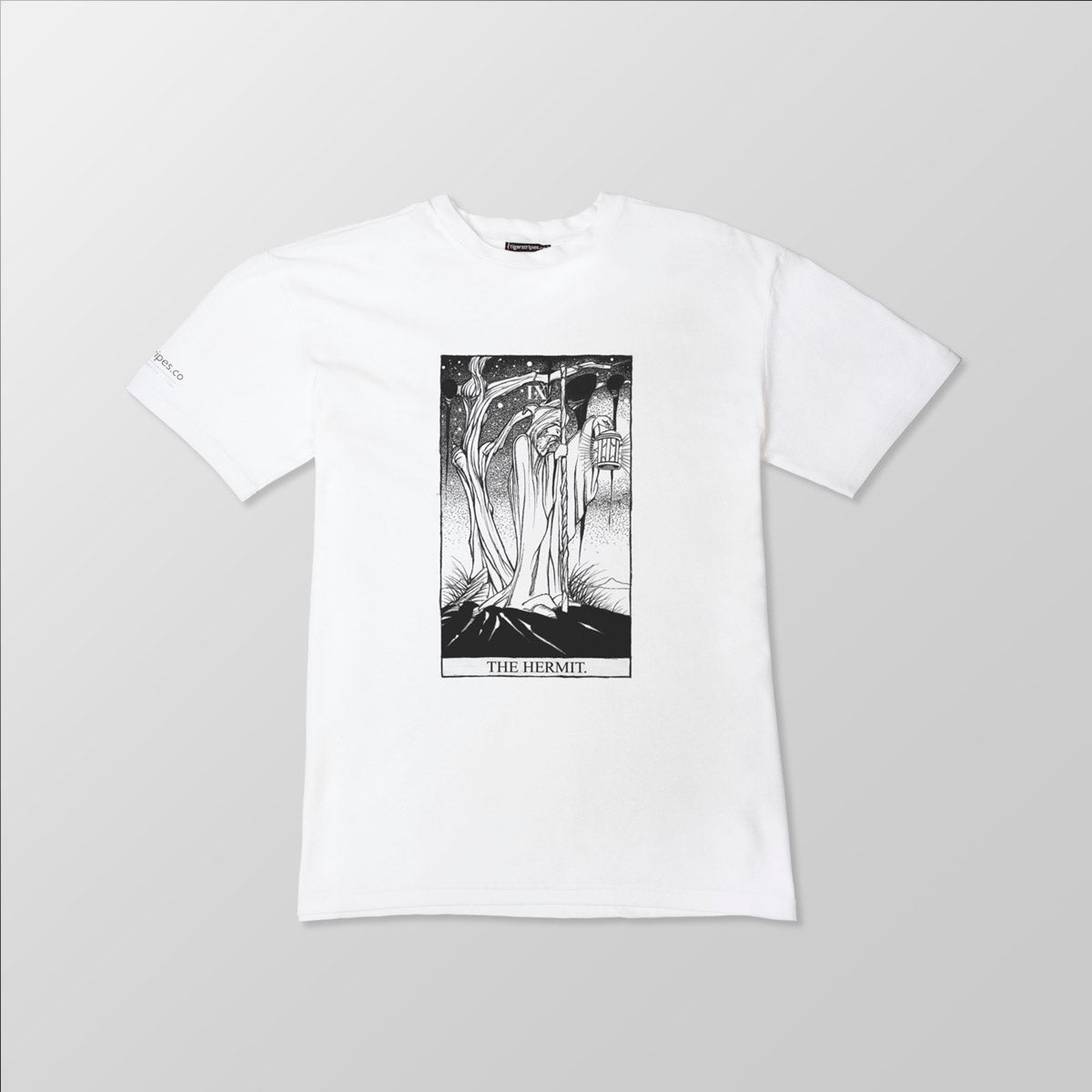Unisex Organic Cotton Tee - "The Hermit." Rider Waite Series - www.tigerstripes.co - tee