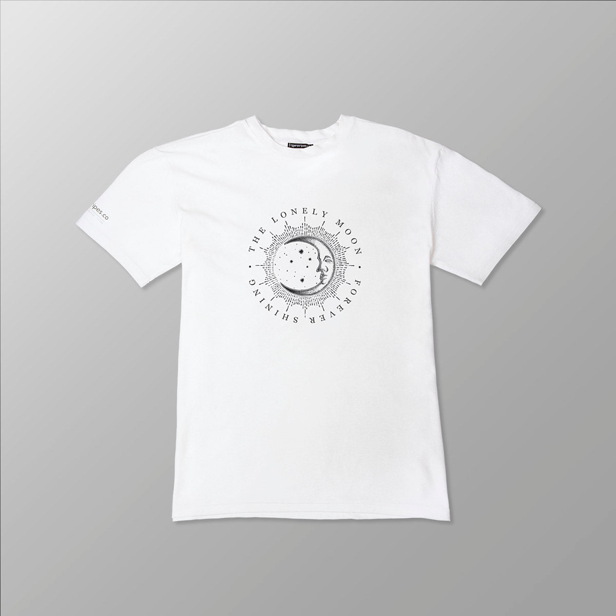 Unisex Organic Cotton Tee - "The Lonely Moon" - www.tigerstripes.co - tee
