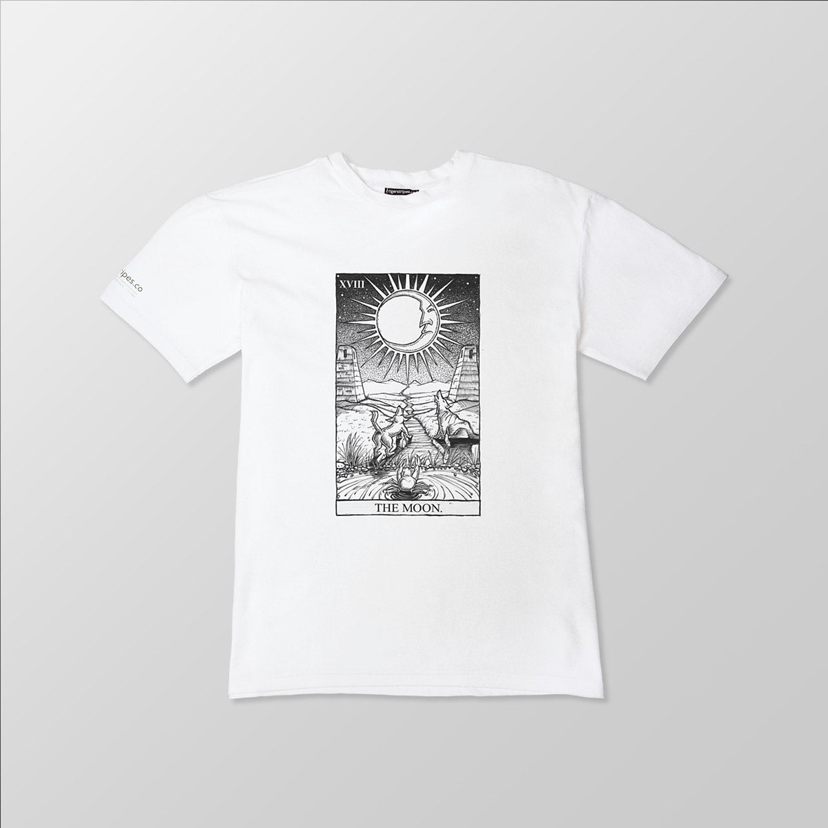 Unisex Organic Cotton Tee - "The Moon." Rider Waite Series - www.tigerstripes.co - tee