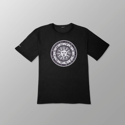 "Zodiac Sundial" Celestial Series - Unisex Casual Fit Cotton Tee - www.tigerstripes.co - tee